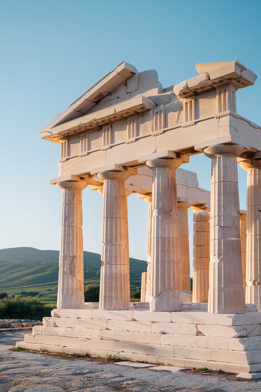 The Temple of Demeter in Naxo Crete