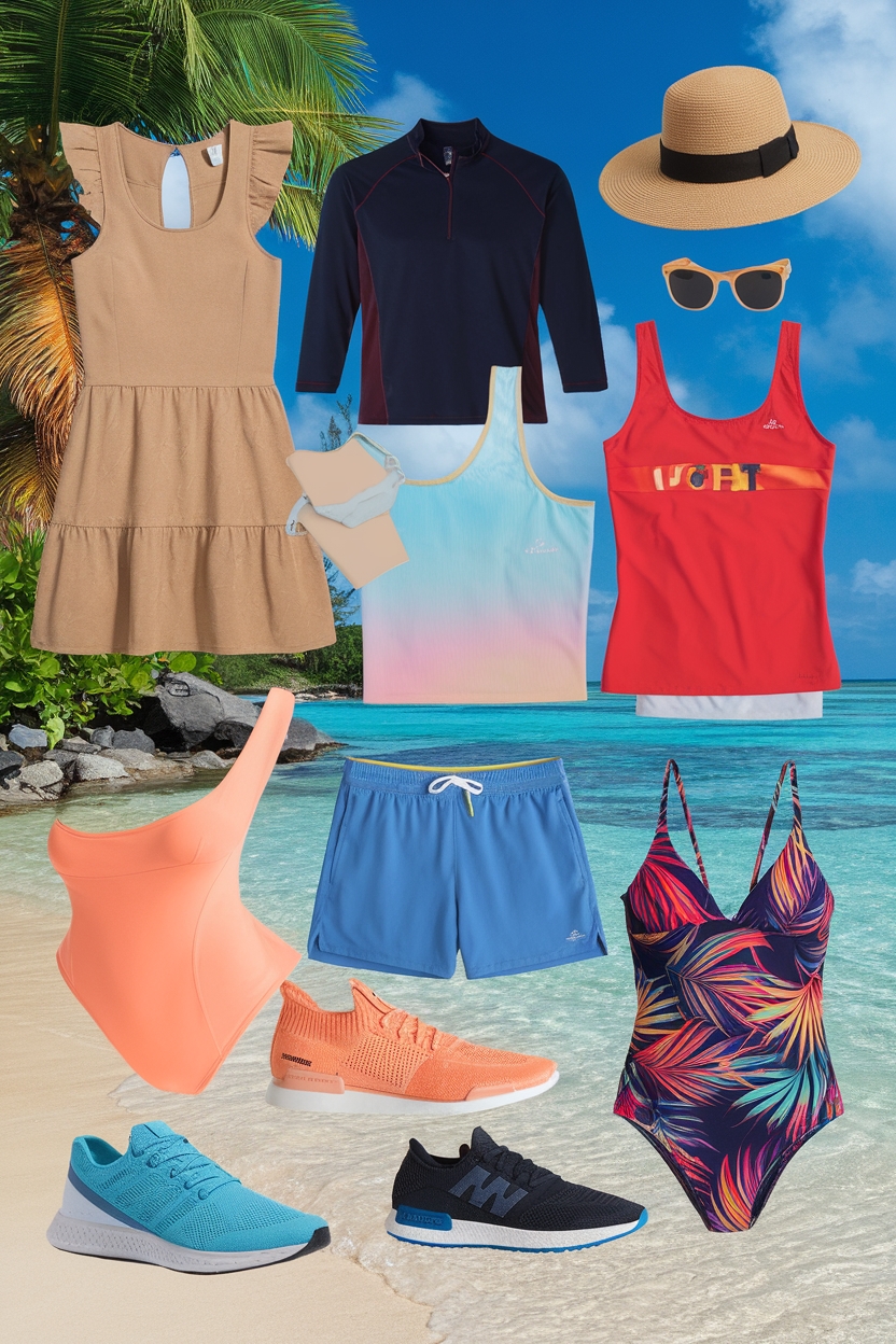 Beach and pool winter Caribbean Cruise Outfits Ideas