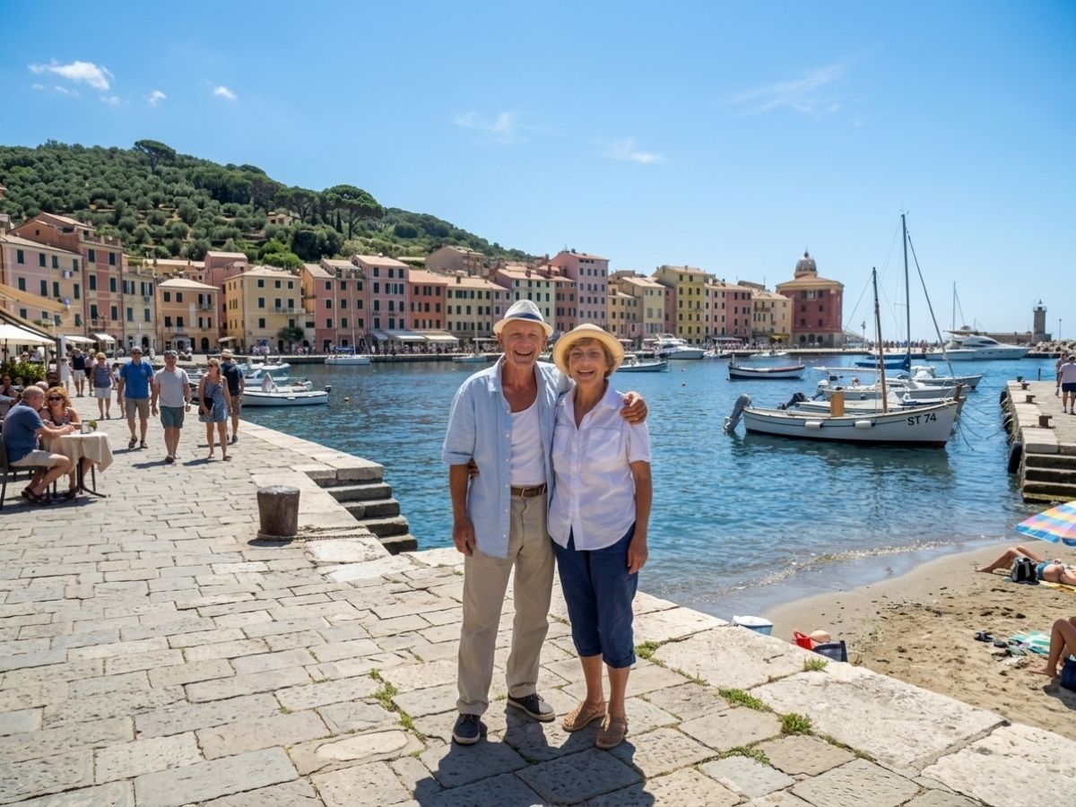 Cruise passengers in Ajaccio, Corsica