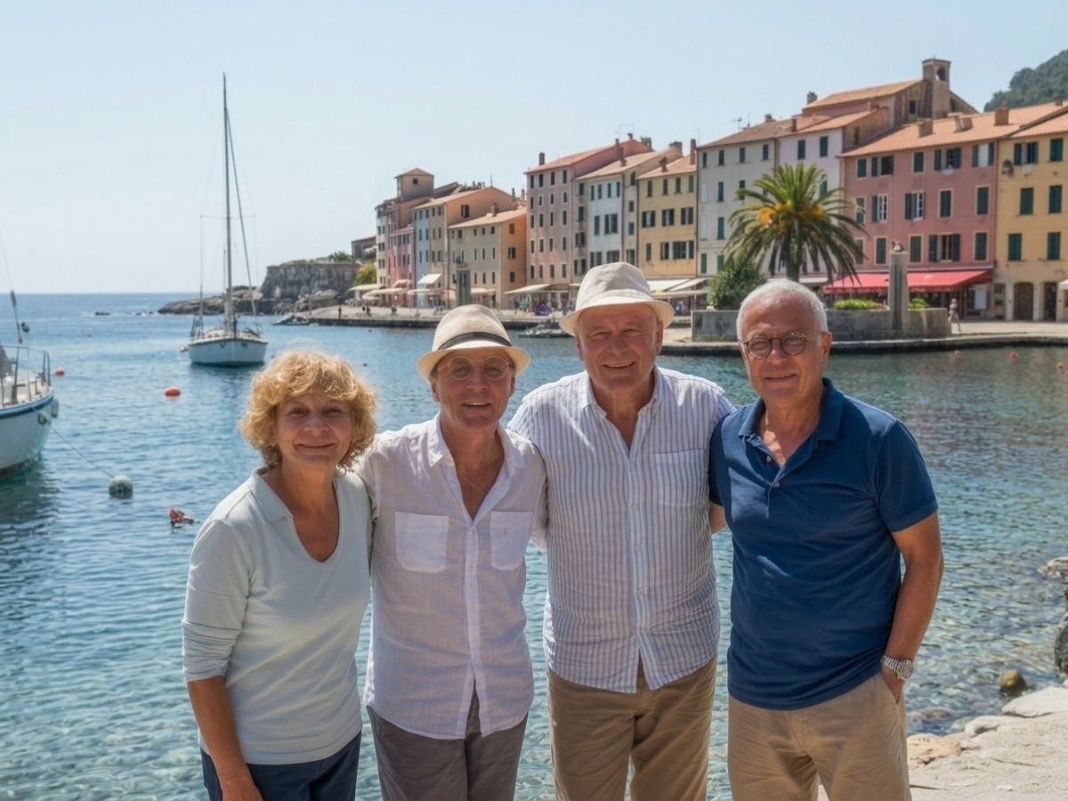 Cruise passengers in Propriano, Corsica