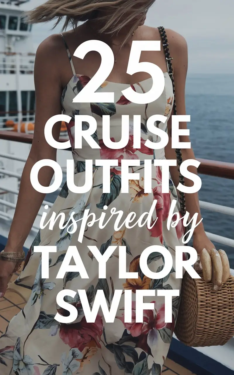 Lady wearing a Taylor Swift inspired dress for a cruise outfit