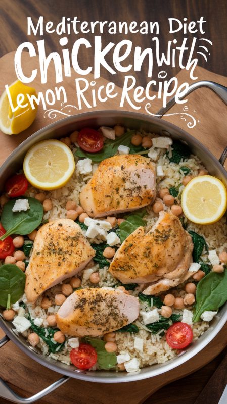 Mediterranean Diet Chicken With Lemon Rice Recipe