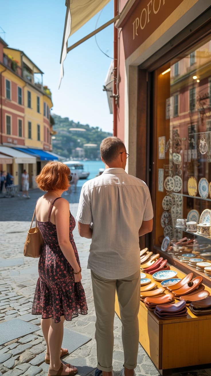 Things to Do in Portofino - tourists shopping in Portofino