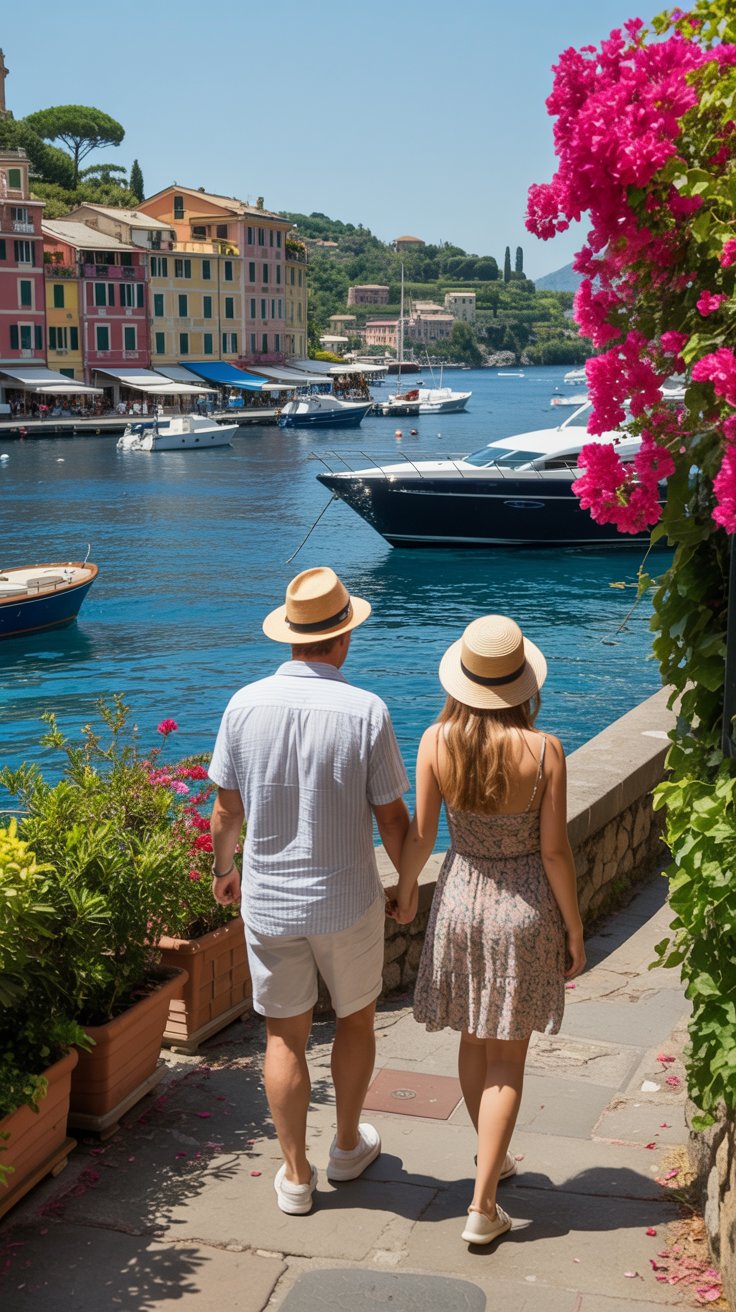 Walks near the port of Portofino