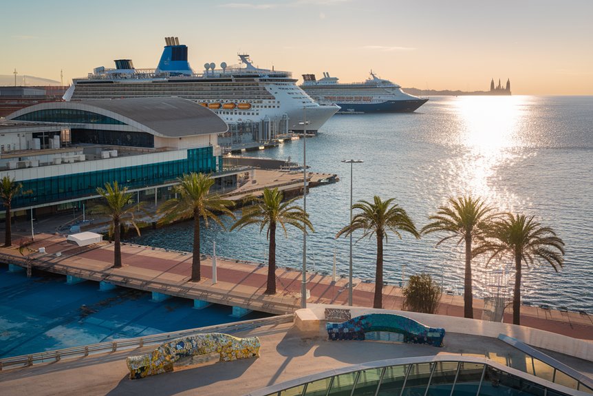 barcelona s bustling maritime hub