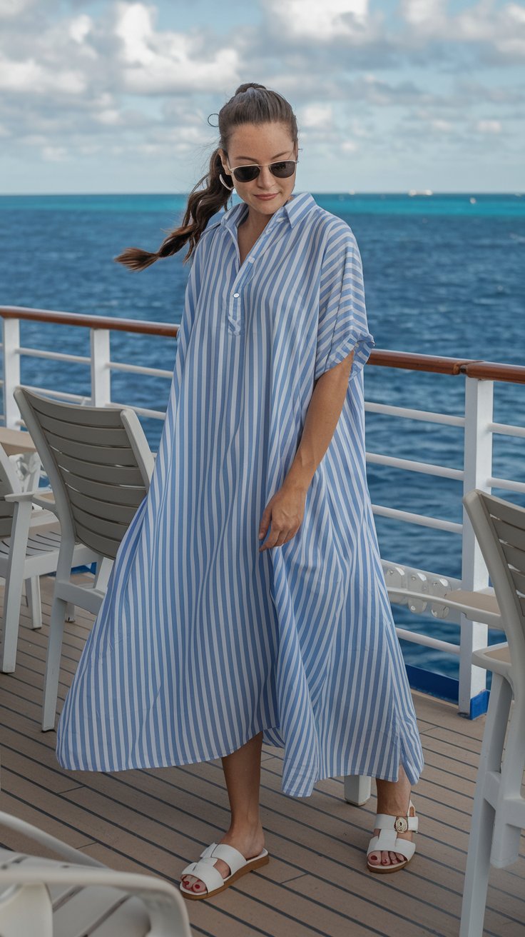 Casual day outfit ideas for women on a Caribbean cruise