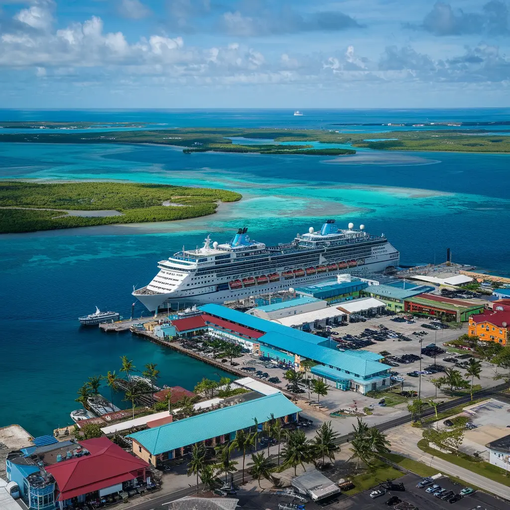 arrival at port location