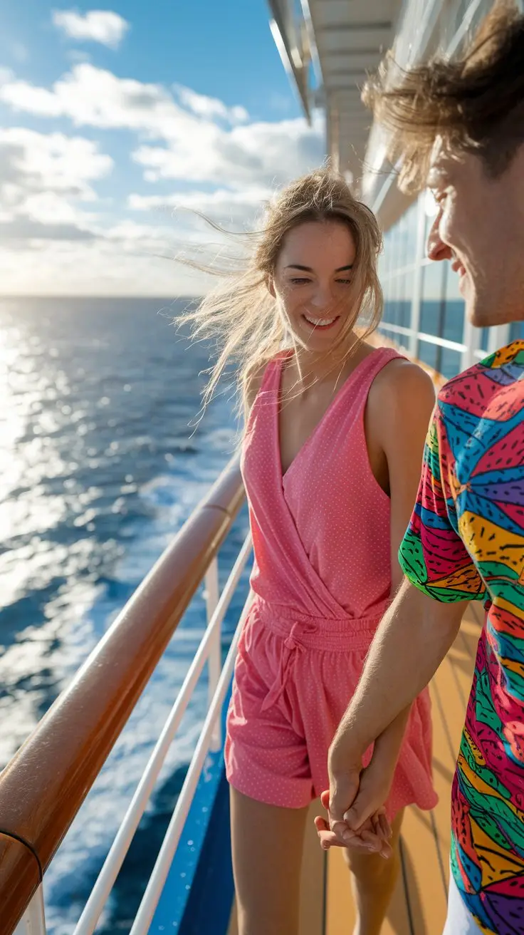 Holding Hands Along the Ship’s Railings