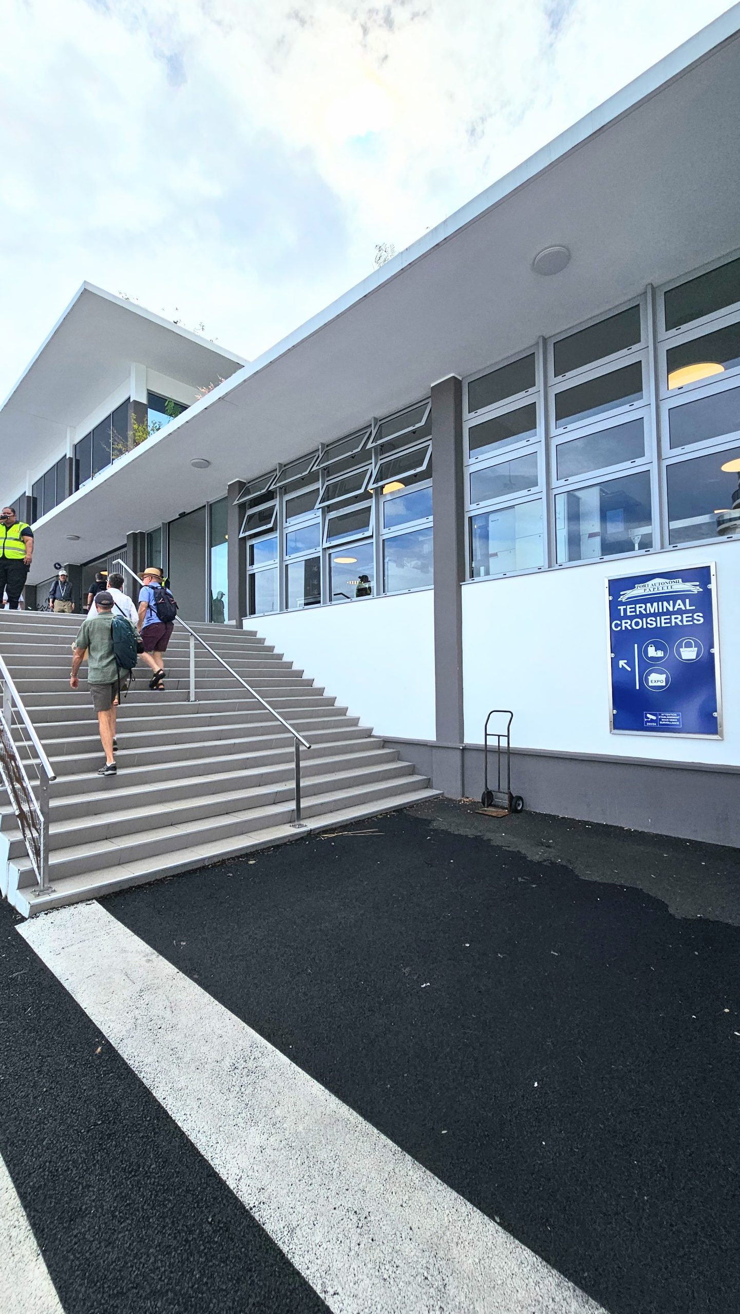 New terminal building at Papeete in Tahiti