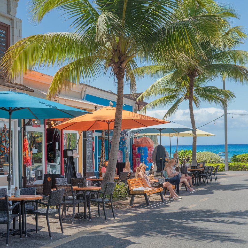 front street dining shopping relaxing