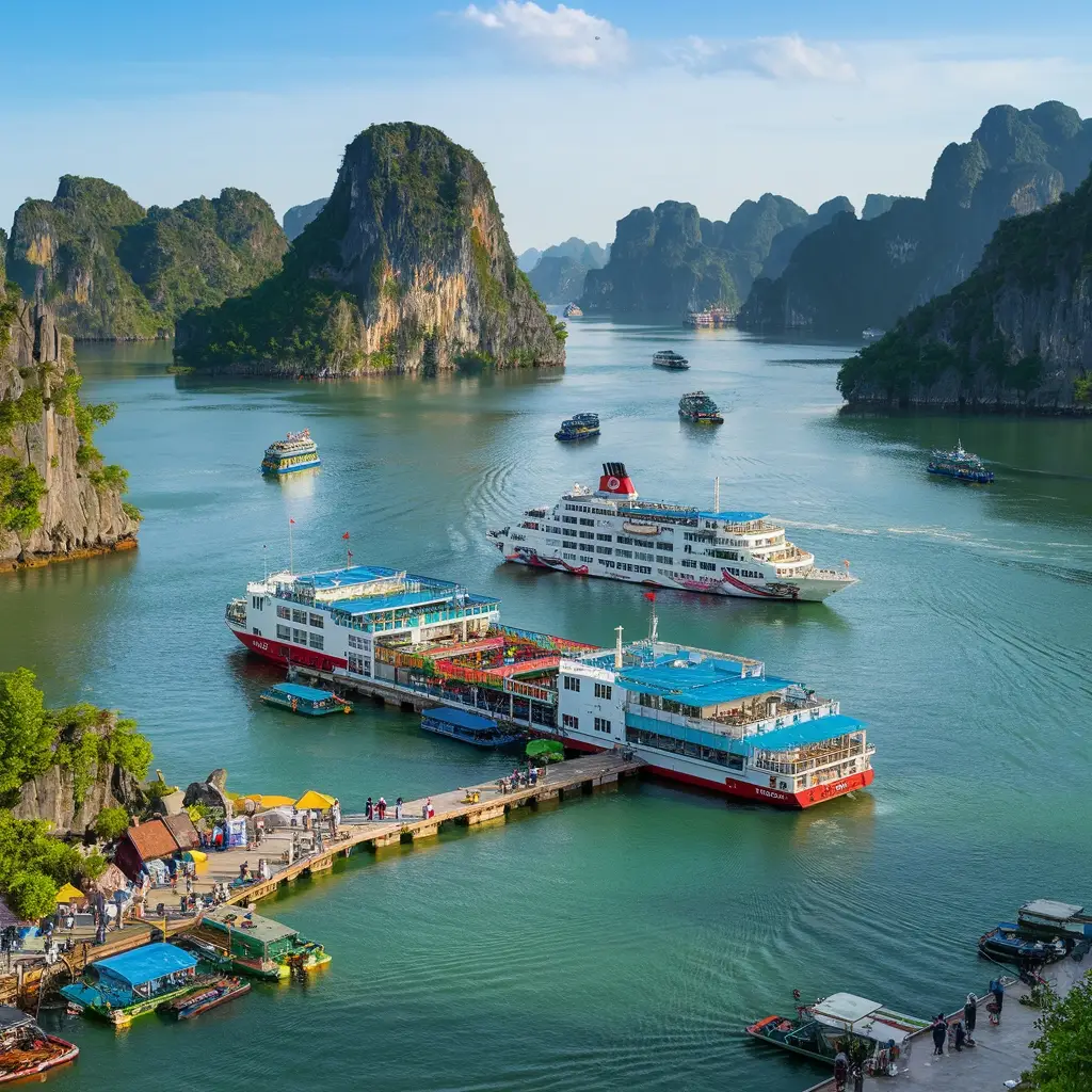 halong bay cruise terminals