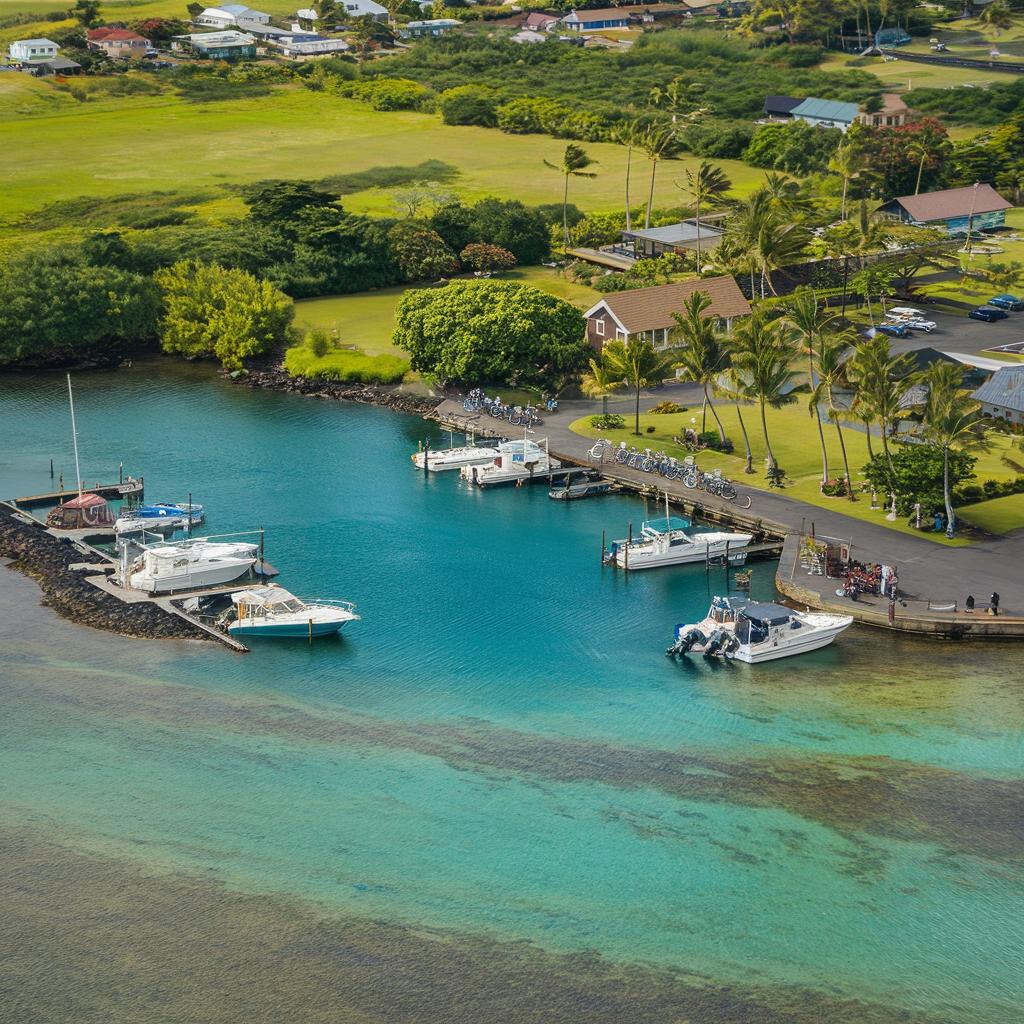 navigating kaunakakai harbor area