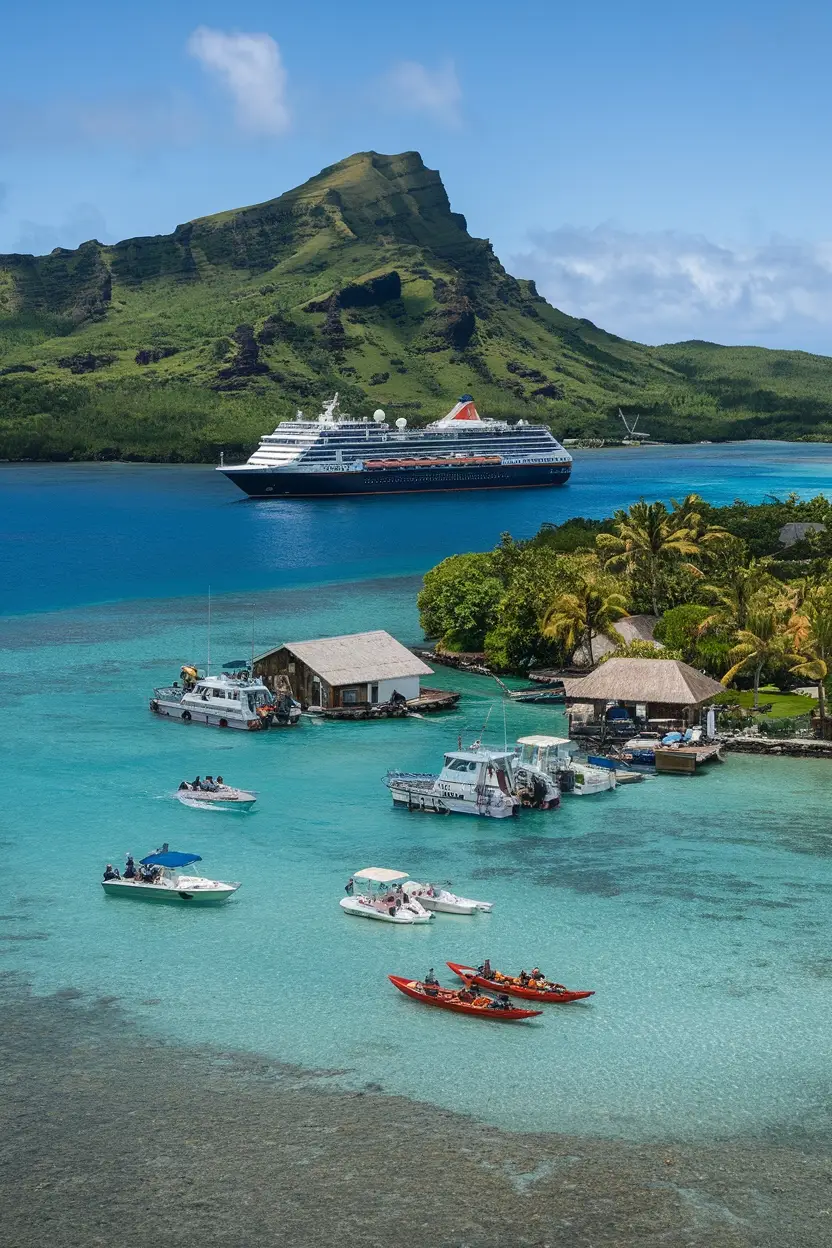 tendering at taiohae bay