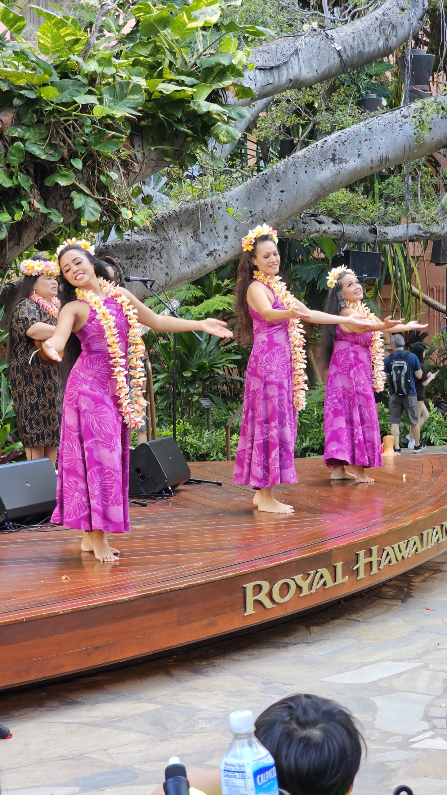 Hula girls in Honolulu cruise port
