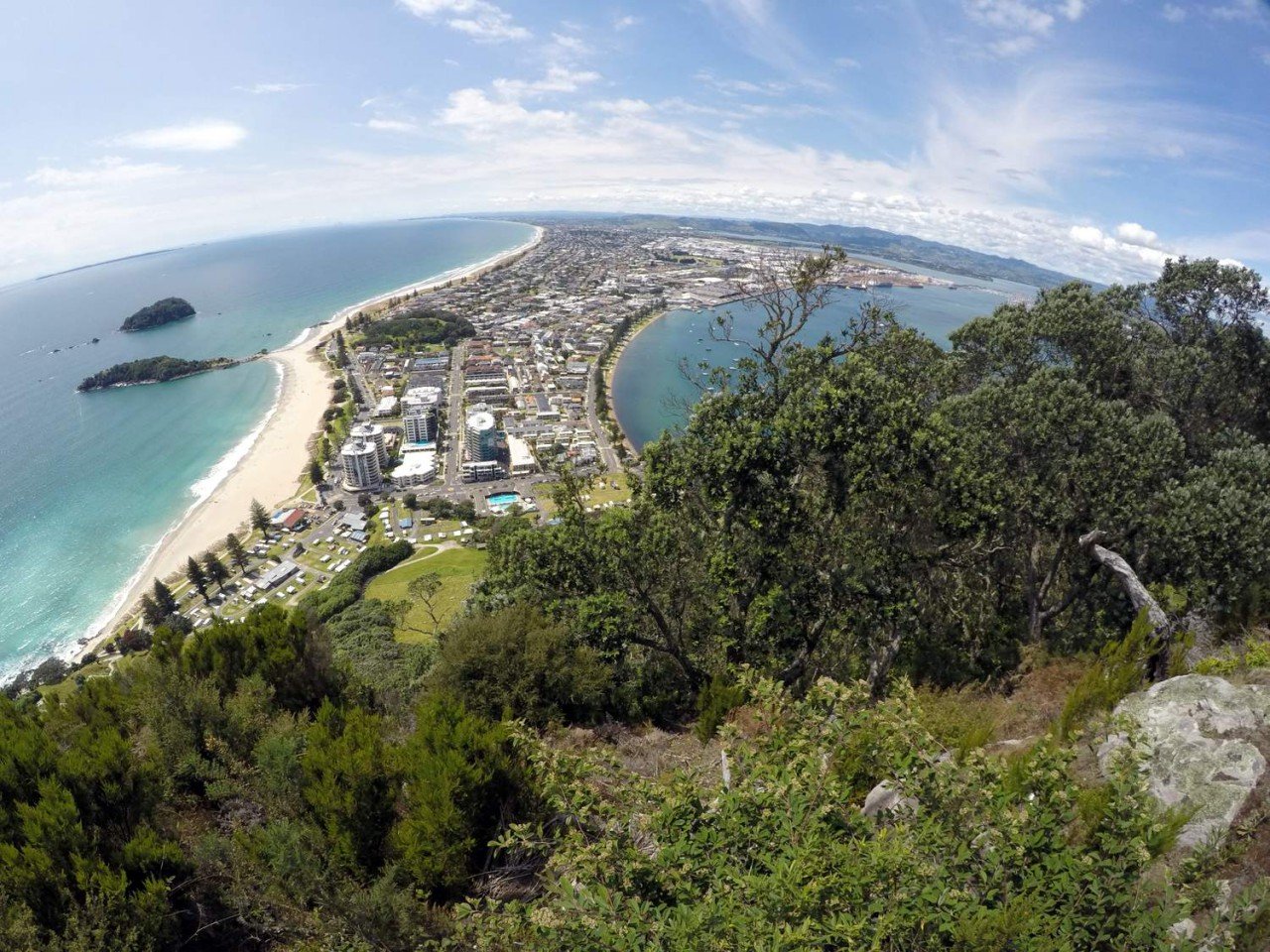 View from the top of Mt Maunganui summit