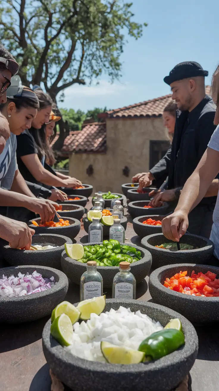 Join a cooking class where you create traditional salsas using tequila and fresh ingredients, blending food, culture, and storytelling into a delicious and interactive experience.