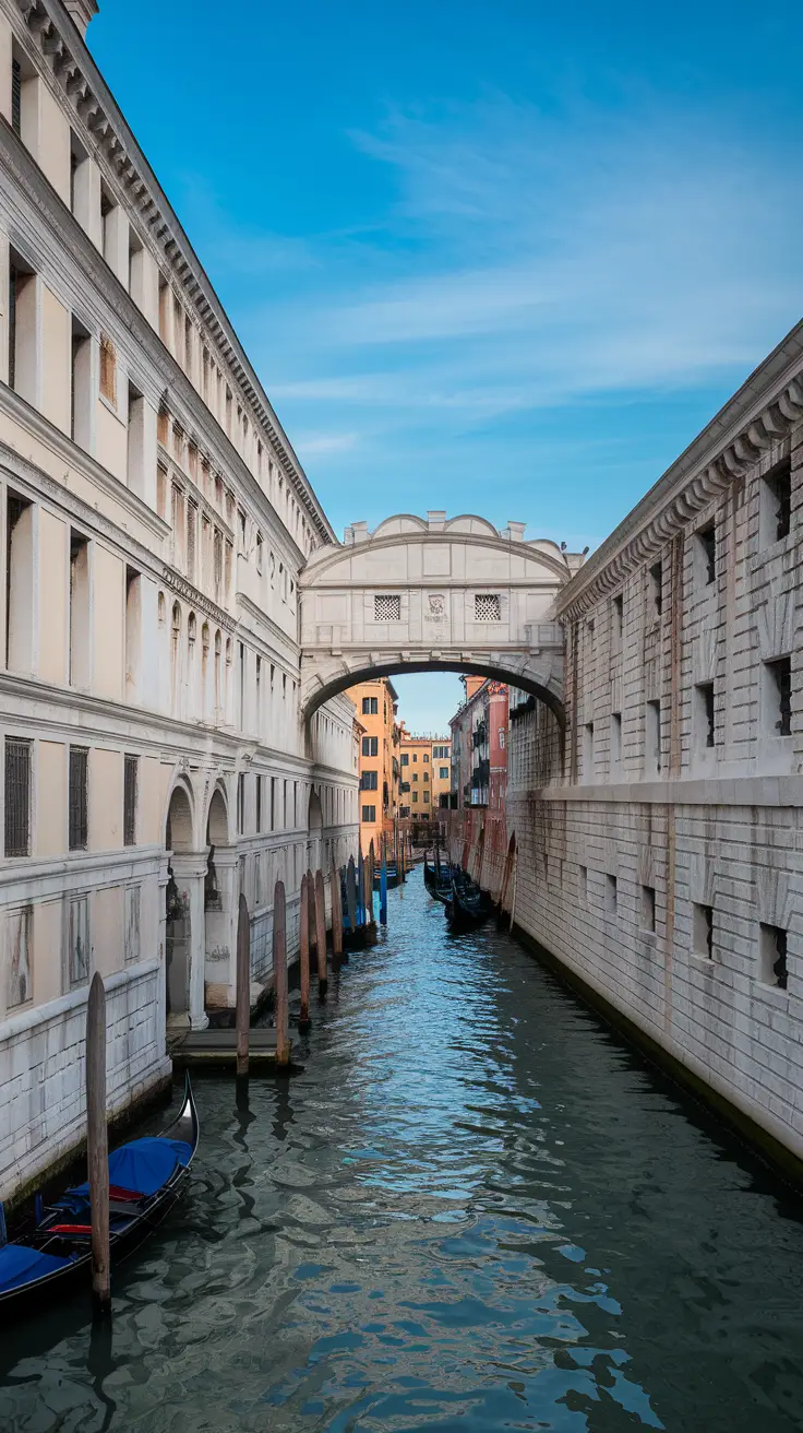 This bridge offers the best vantage point to photograph the famous Bridge of Sighs, especially early in the morning or during fog.