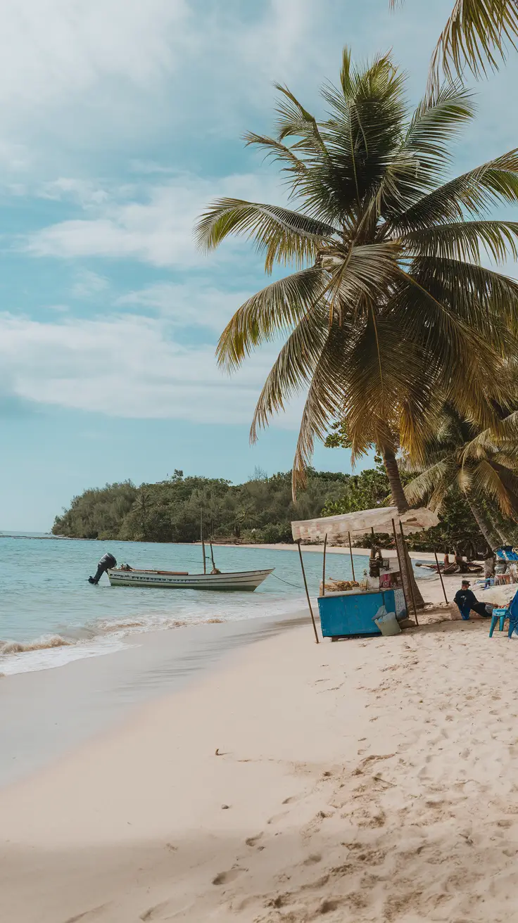 Telchac Puerto offers a tranquil beach experience with soft sand, palm trees, and delicious seafood in a laid-back fishing village atmosphere. It’s a peaceful getaway just under an hour from Progreso, free of cruise ship crowds.