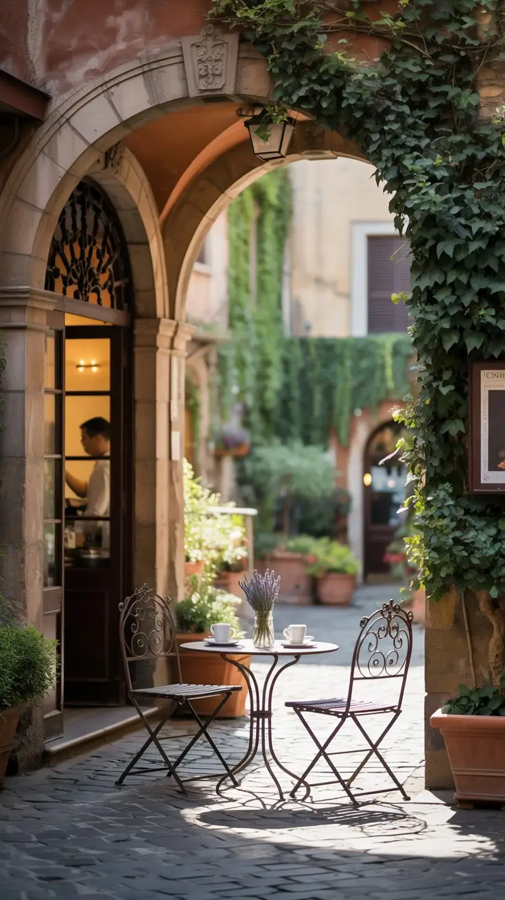 The Courtyard at Palazzo Doria Pamphilj in Rome