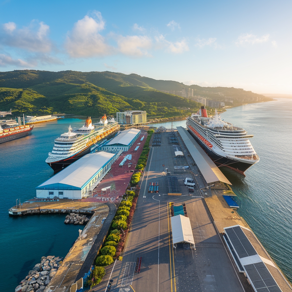modern cruise terminal amenities