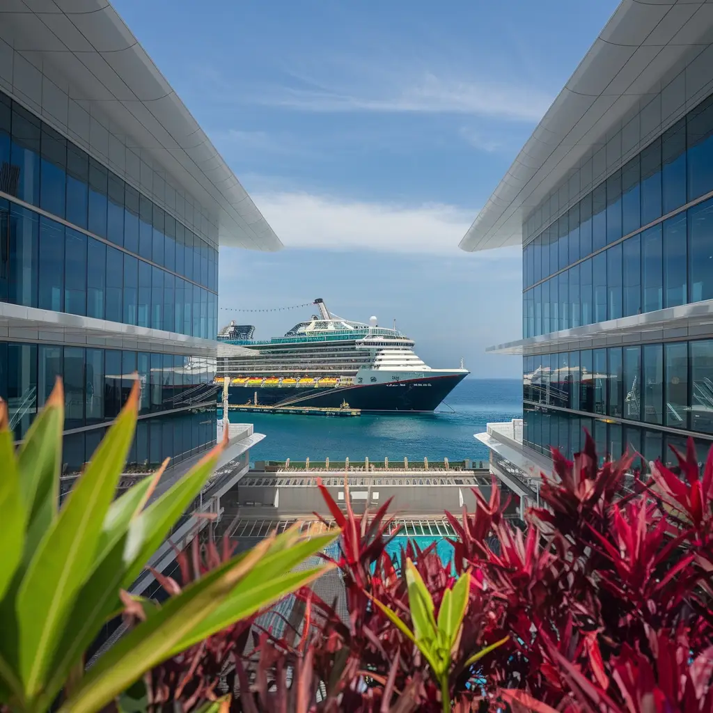 modern cruise terminal facility