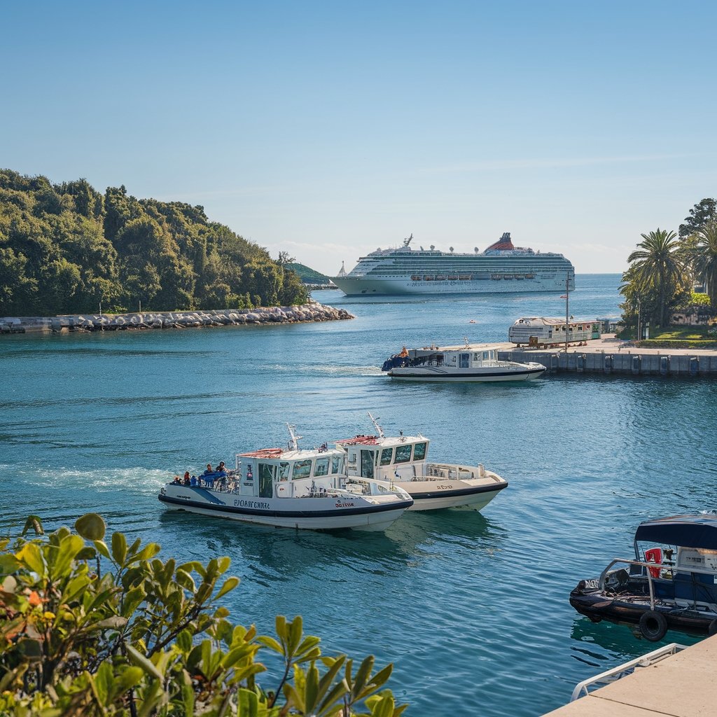 tender boats shuttle passengers