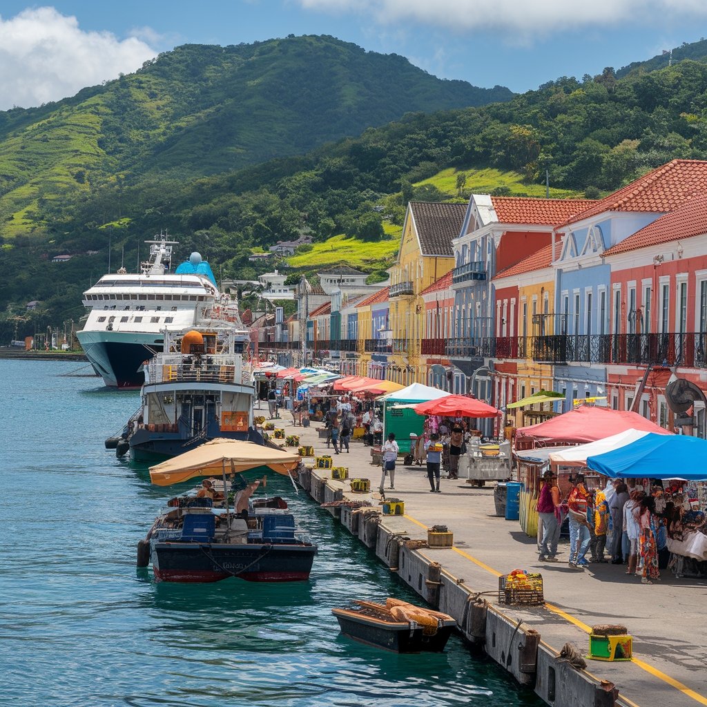 cruise port in praia
