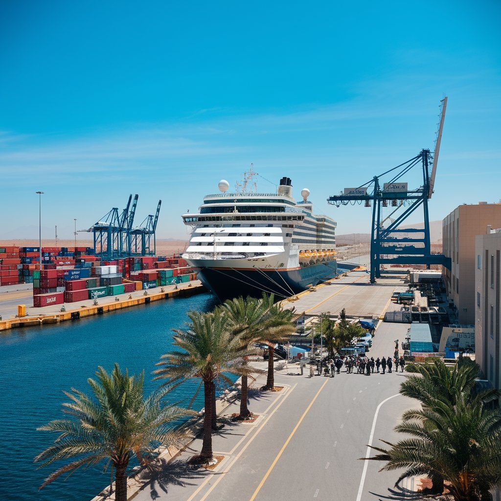 industrial port cruise arrivals