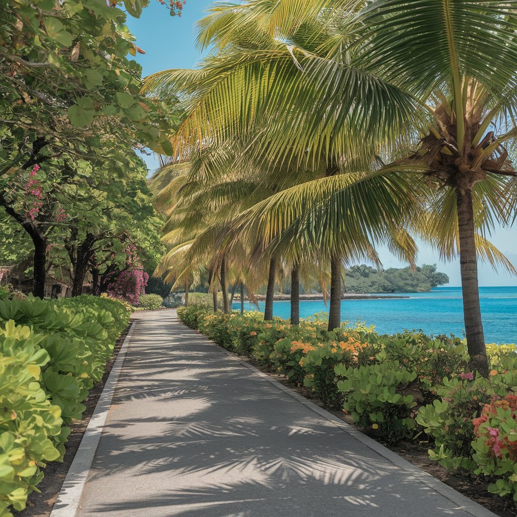 waterfront walking and dining