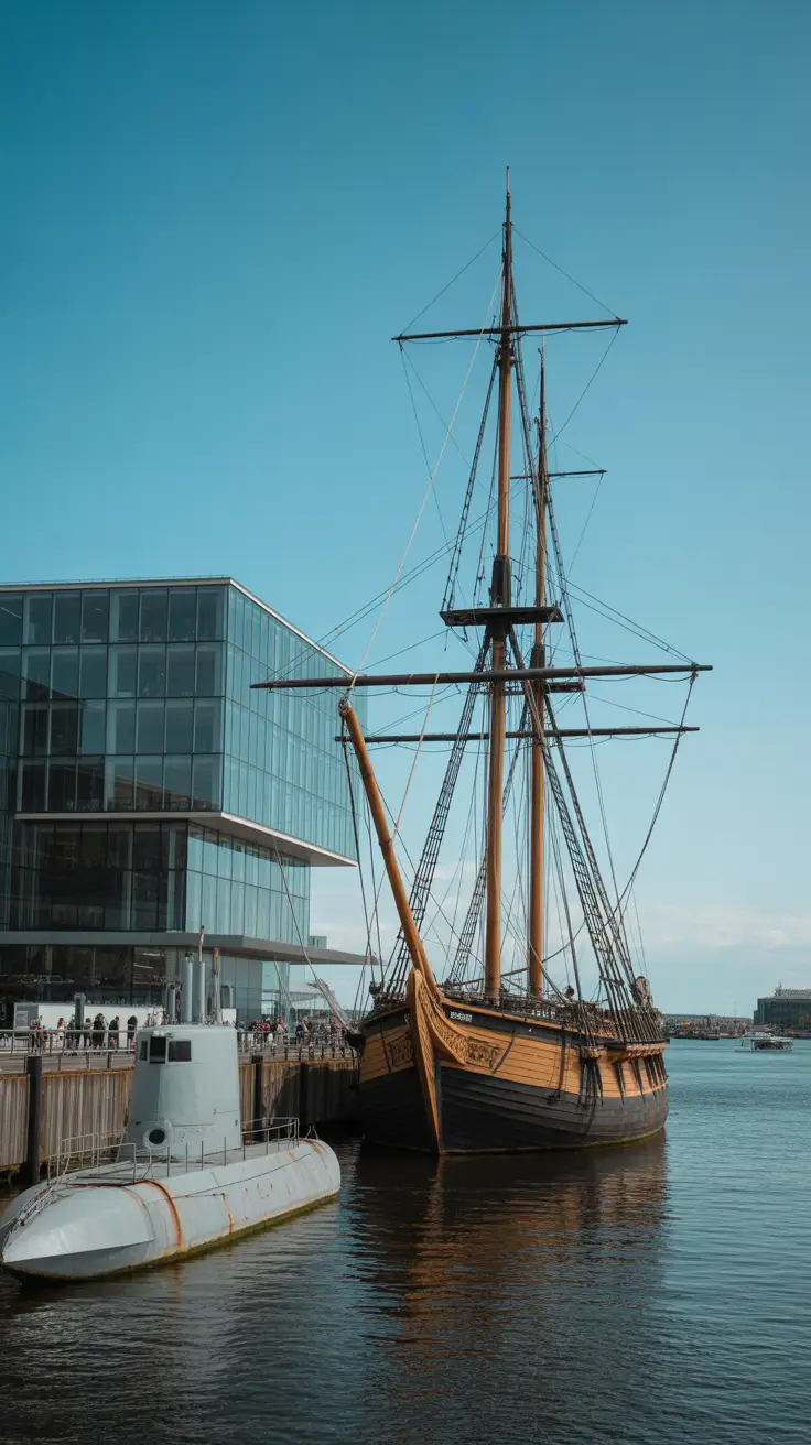 Big text overlay saying: Rainy Day in Genoa? Do This! It's designed to immediately grab attention with its thick, distinctive lettering set prominently in a big dark colored box, utilizing a simple yet striking bold white color for the text. Surrounding this eye-catching typography, a collage of vibrant images.