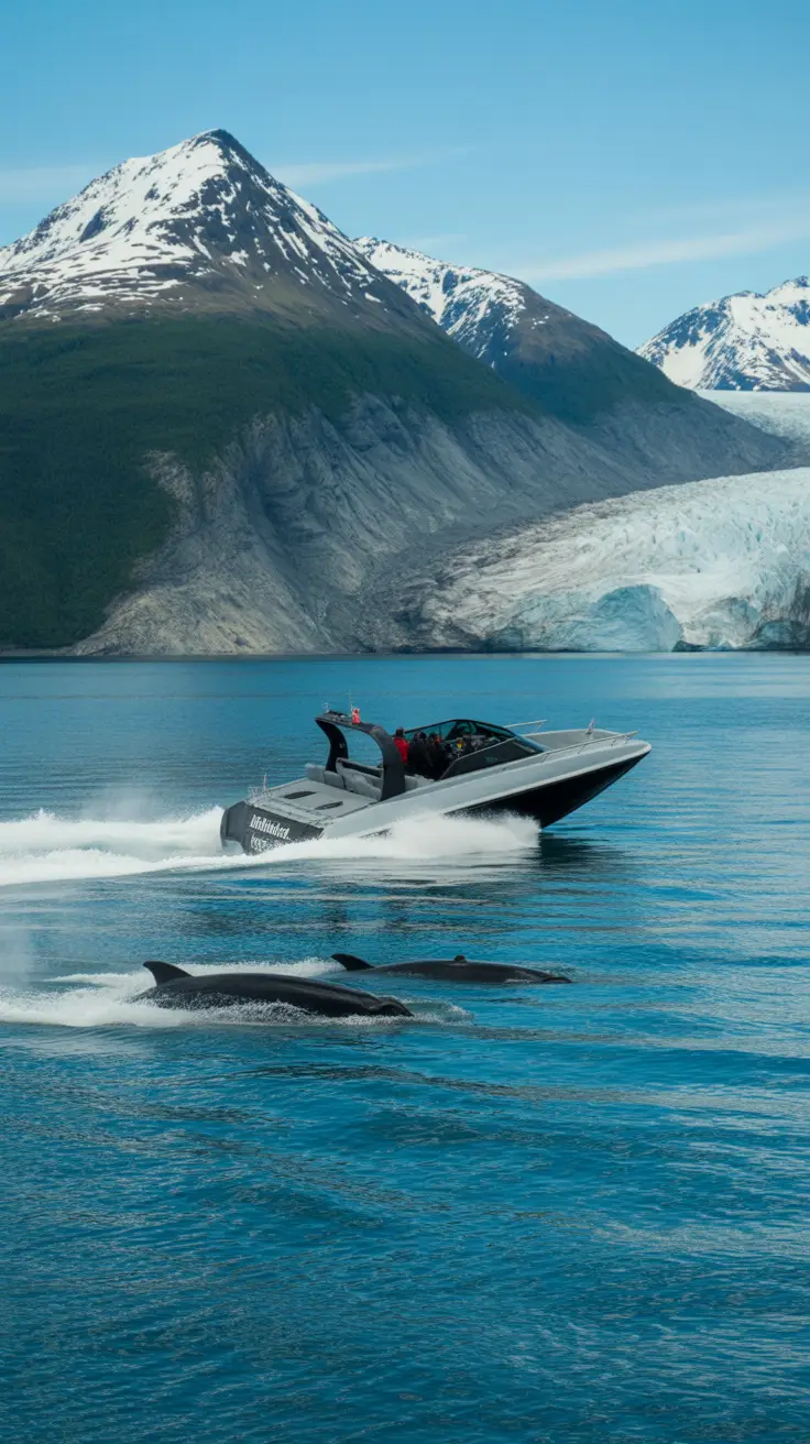 High-speed jet boats that get you to the whales quickly and efficiently, often including a scenic stop at Mendenhall Glacier for a two-for-one nature experience.
