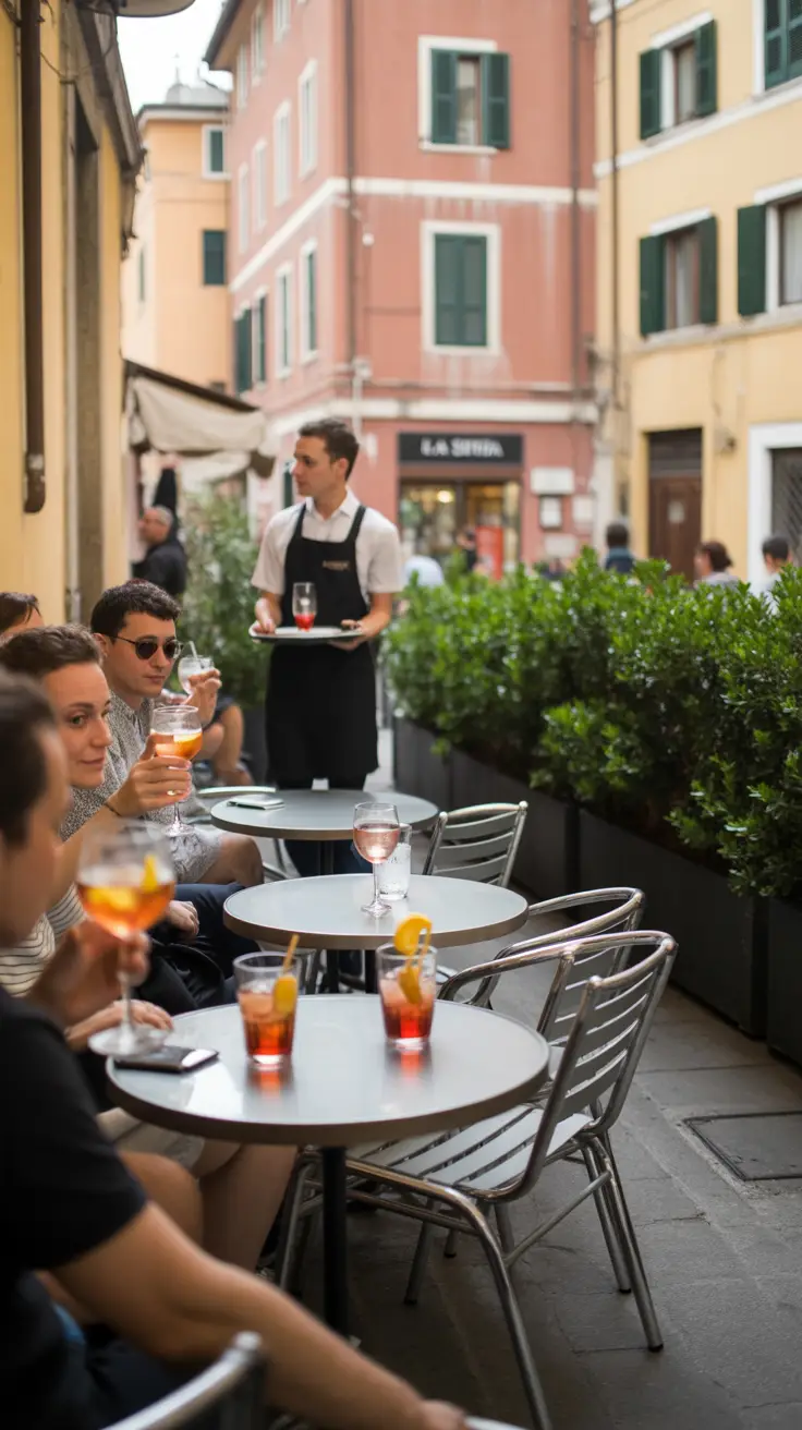Wrap up your day at an outdoor café with a local drink in hand, soaking in everyday Italian life and La Spezia’s relaxed charm.