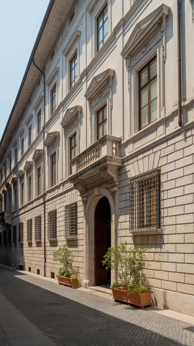 5 Must-See Palaces Near Genoa Port in bold white text over a dark box, surrounded by a vibrant collage of realistic palace images designed to capture attention and highlight historical attractions.