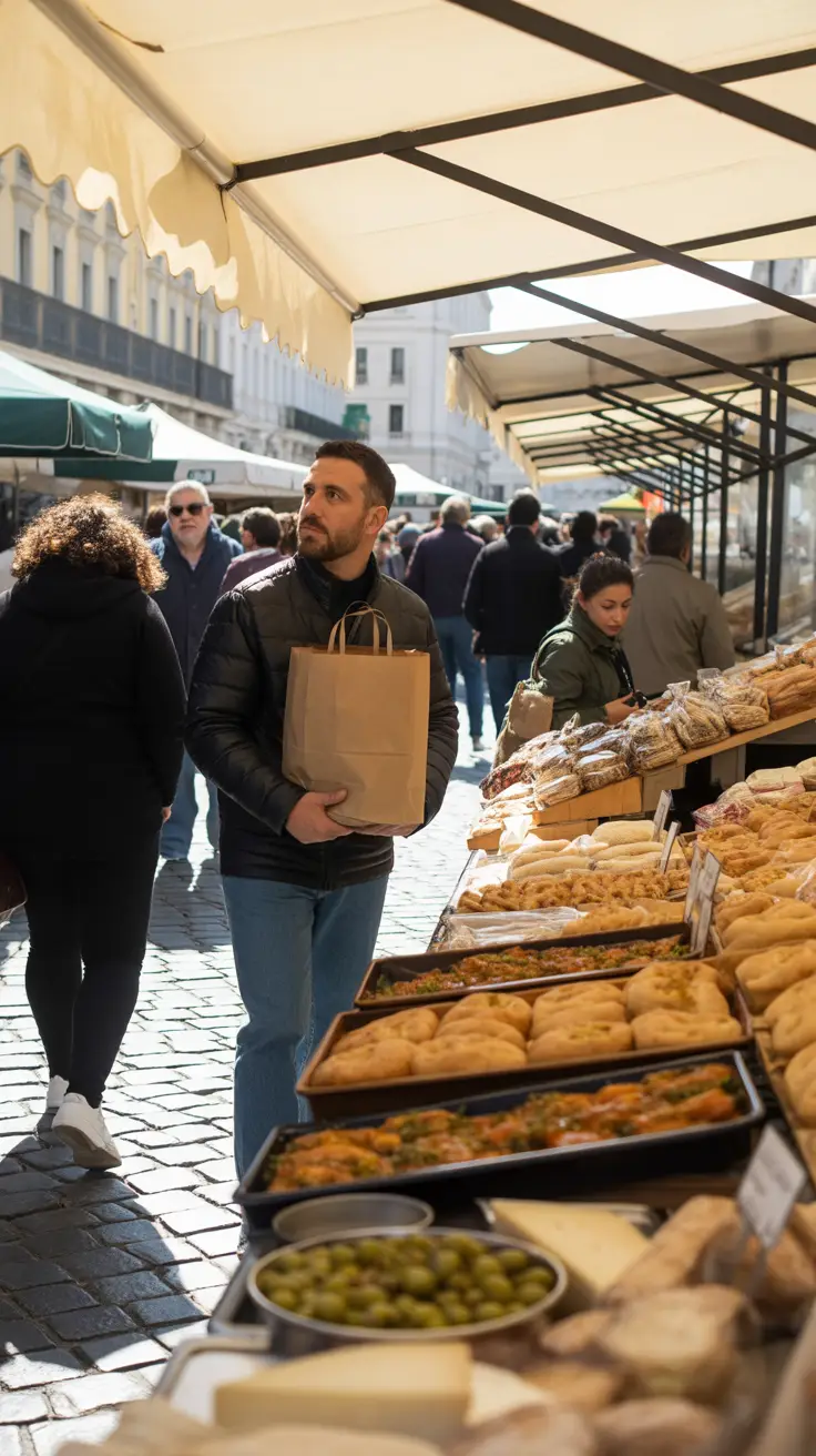 Visit the Mercato Centrale to sample and stock up on local delicacies like focaccia, olives, and cheese for your cruise picnic.