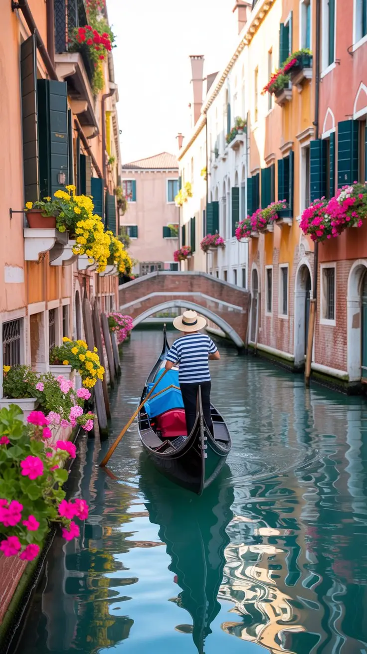 Rio della Tetta canal in Venice Italy