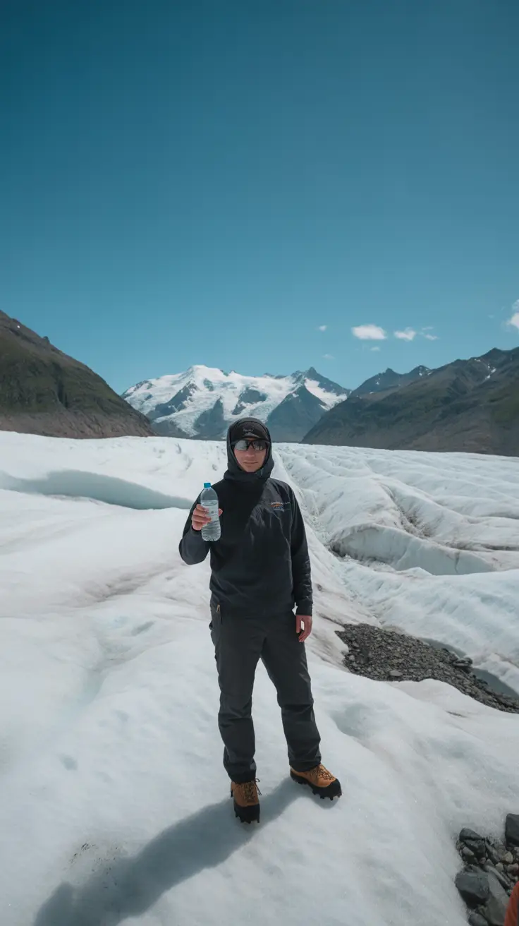 Experience the unique sensation of standing on ancient glacier ice while sipping pristine 10,000-year-old water right from the source—truly one of nature’s tastiest rewards.