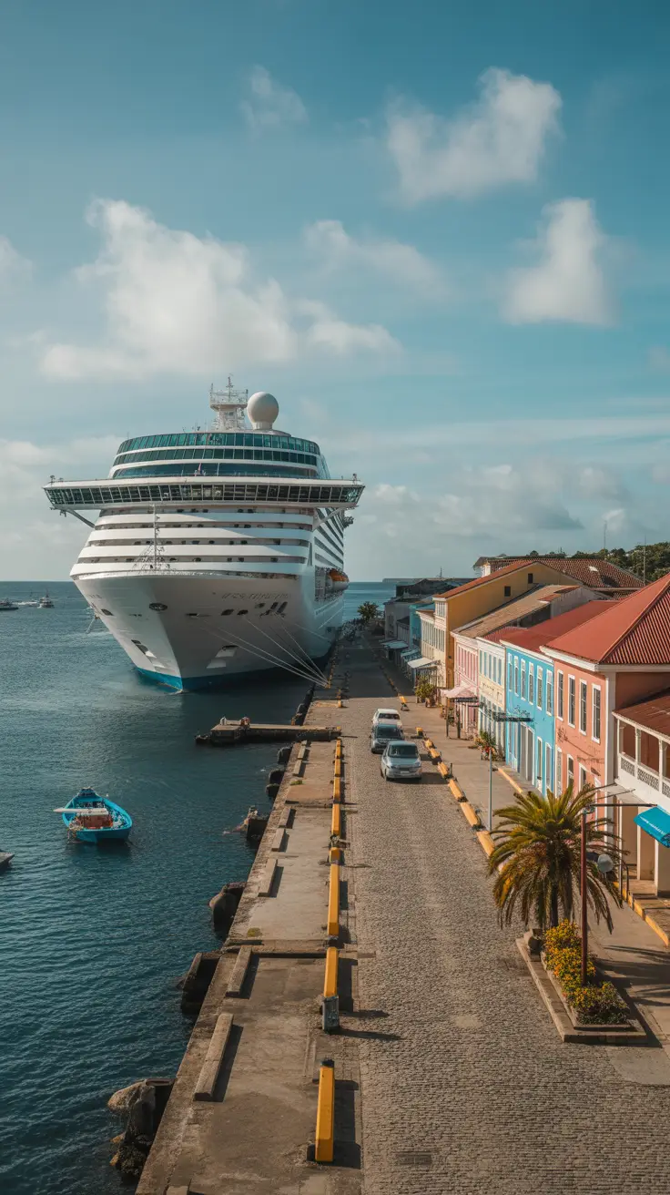 Highlights the unique qualities of St. George's port, including its blend of historical charm and modern convenience, and its immediate access to the city.