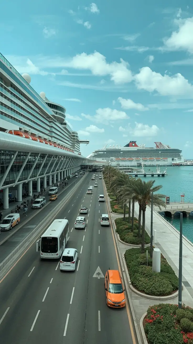 airport to cruise port