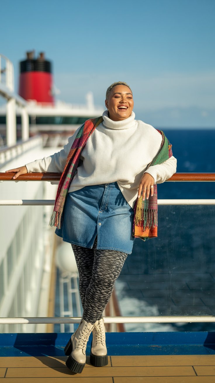 For Plus-Size Women on Alaska cruise in July