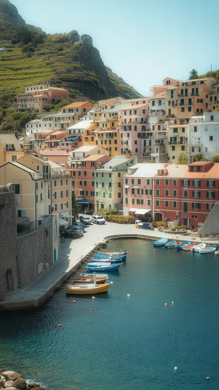 Big text overlay saying: "Skip the Tour, Find Hidden Italy." The design features bold white lettering in a thick, distinctive font set within a large dark-colored box. Surrounding the text is a vibrant collage of realistic images highlighting lesser-known Italian destinations.