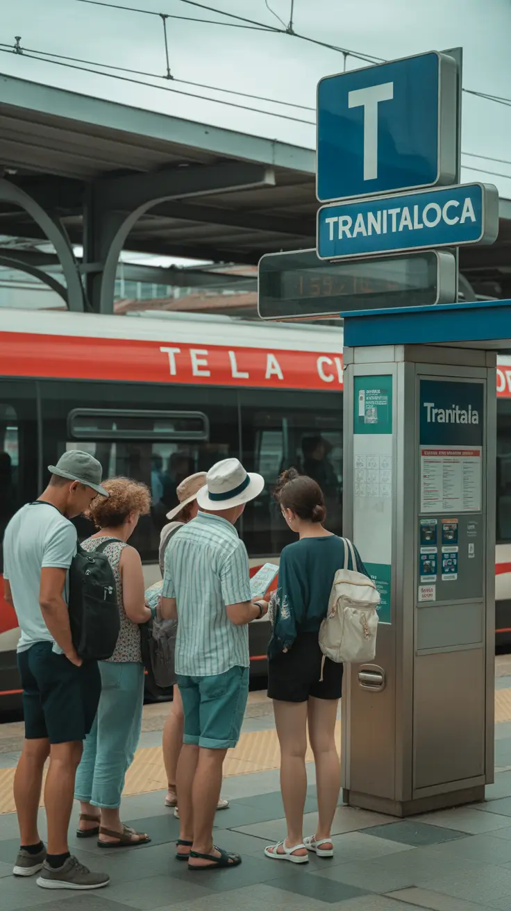 Big text overlay saying: Skip Cinque Terre—Explore These Hidden Gems. It's designed to immediately grab attention with its thick, distinctive lettering set prominently in a big dark colored box, utilizing a simple yet striking bold white color for the text. Surrounding this eye-catching typography, a collage of vibrant images.