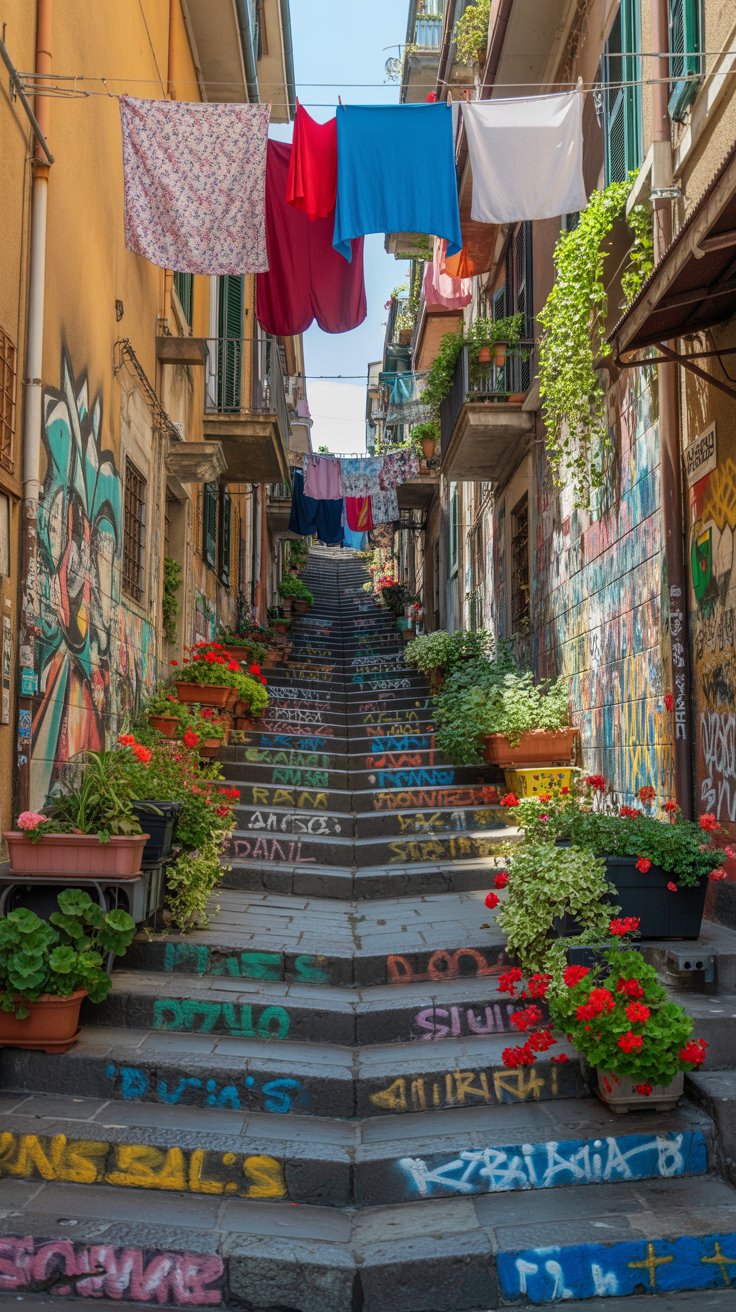 The Colorful Stairs at Scalinata Cernaia