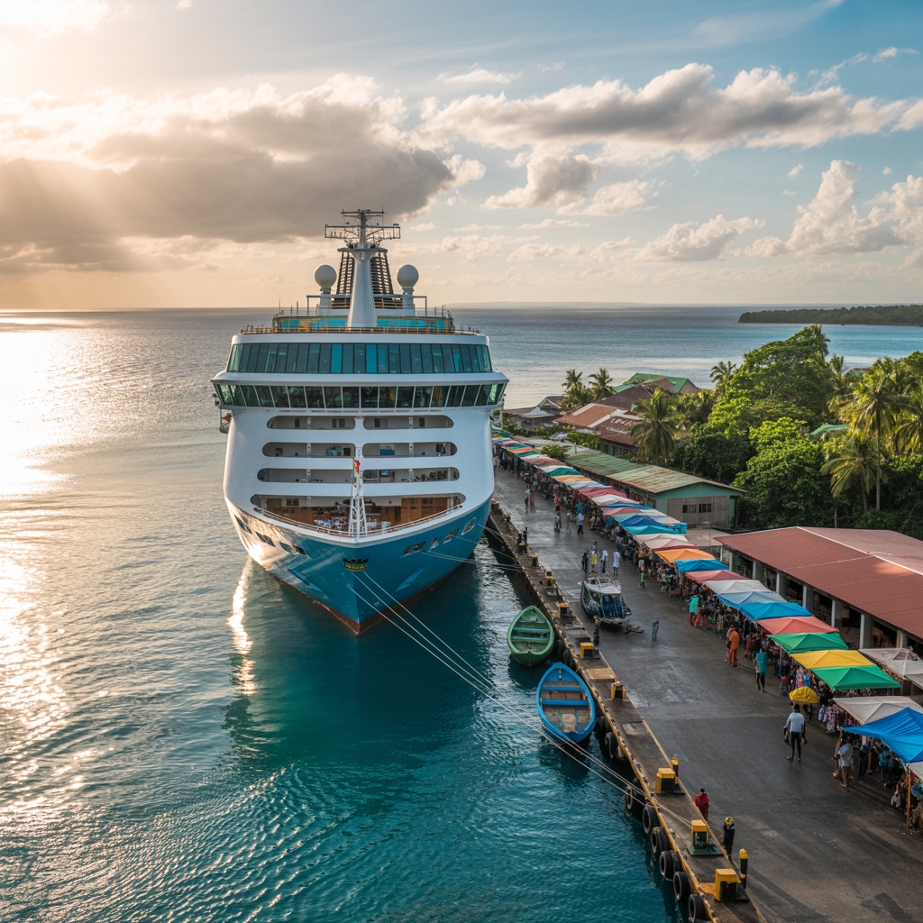charming island port atmosphere
