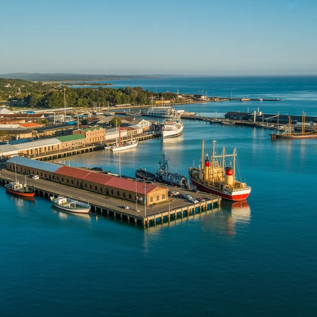 modern deep water container port