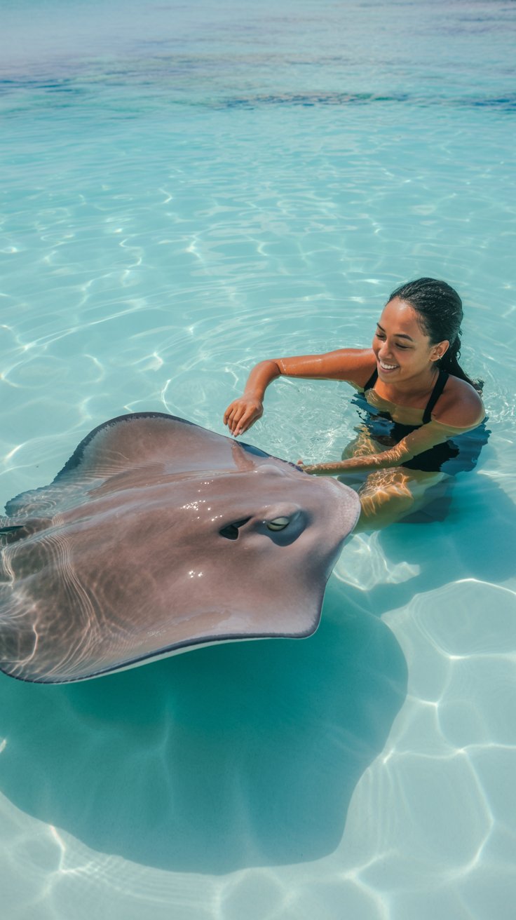 Stingray encounter at Bimini