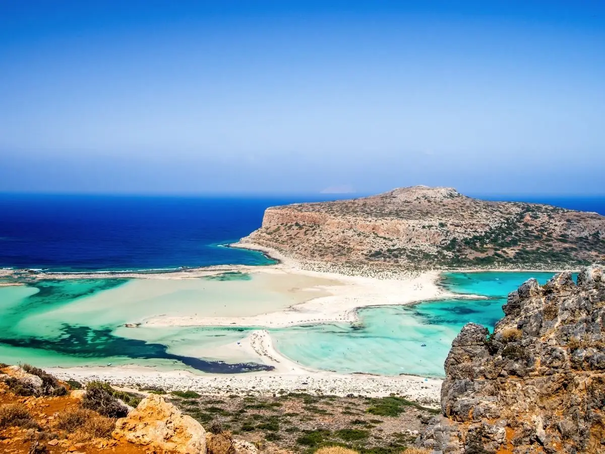 Chania Cruise Ship Port Guide - Balos lagoon on Crete island, Greece.
