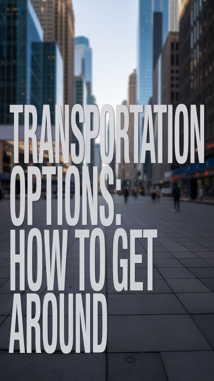 Transportation Options: How to Get Around