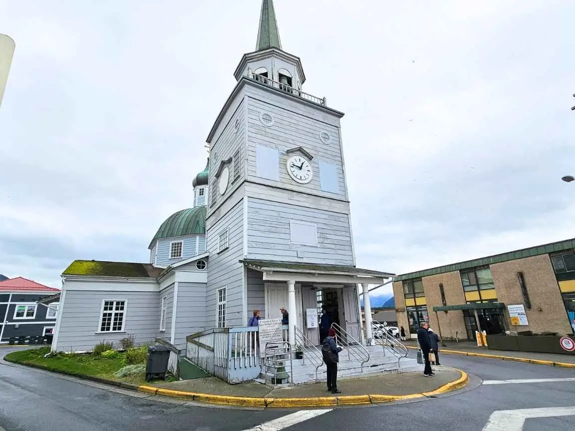 St. Michael's Cathedral in Sitka town