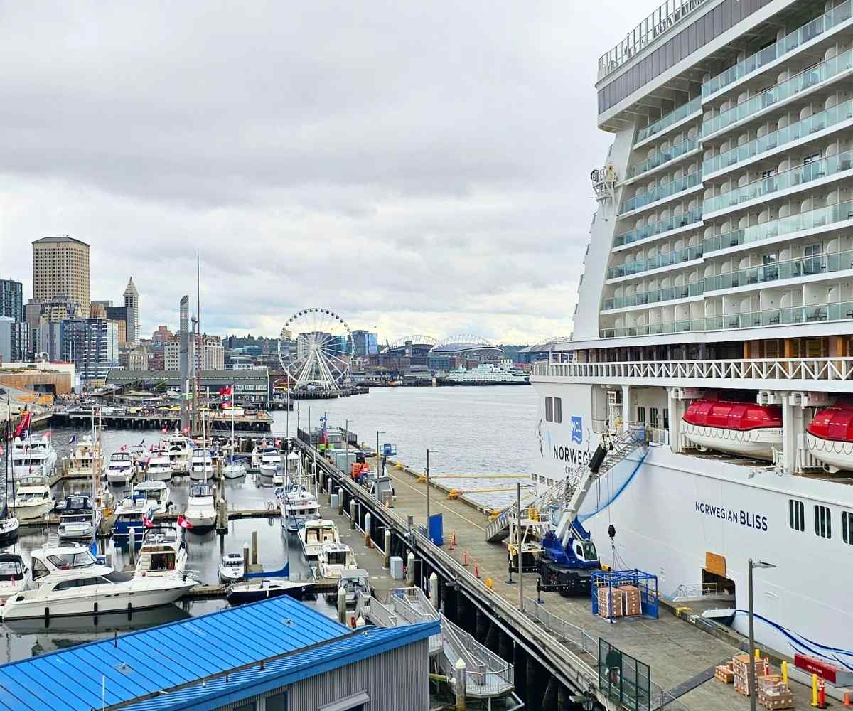 Cruise Port of Seattle in the USA - waterfront