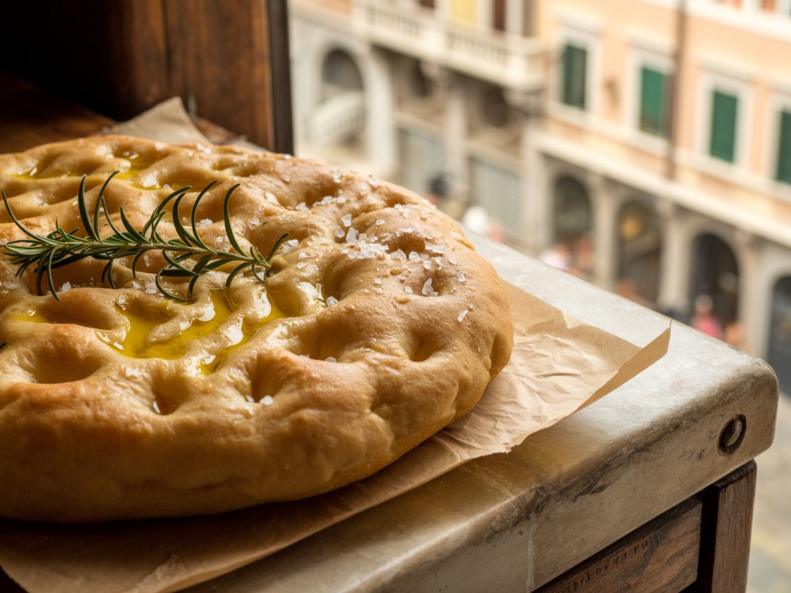 Focaccia Genovese in Genoa